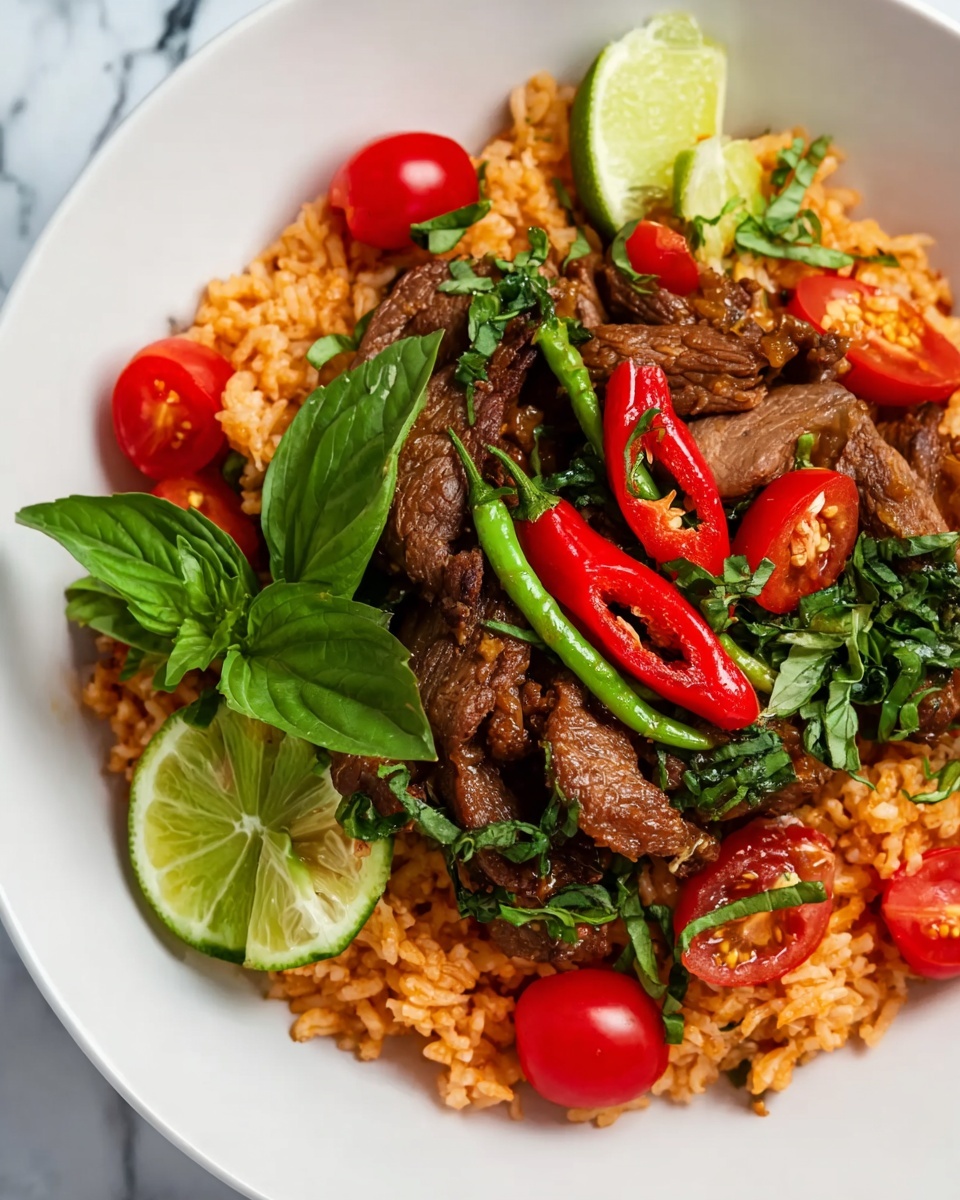 Malaysian Tomato Rice Recipe - Recipe Image