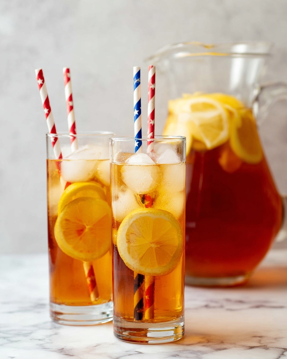 Sweet Tea Recipe: Refreshing Iced Tea with Lemon and Perfectly Balanced Sweetness Recipe - Recipe Image
