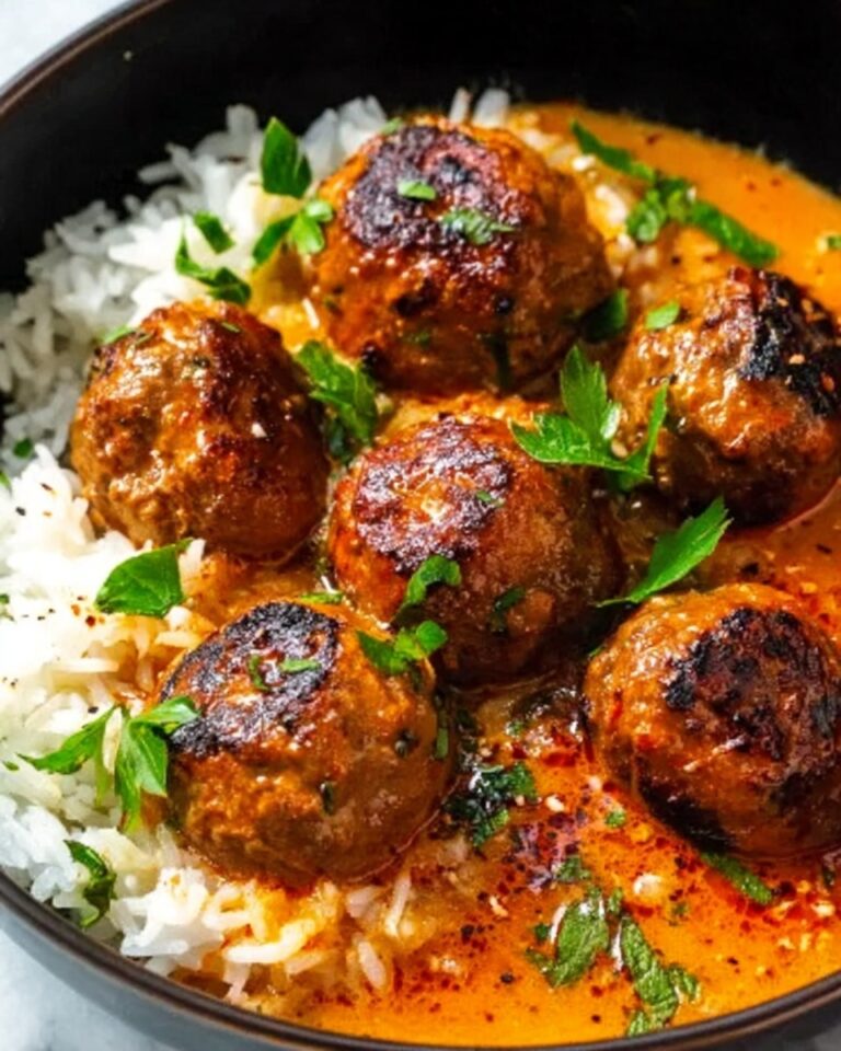 Creamy Coconut Gochujang Chicken Meatballs Recipe