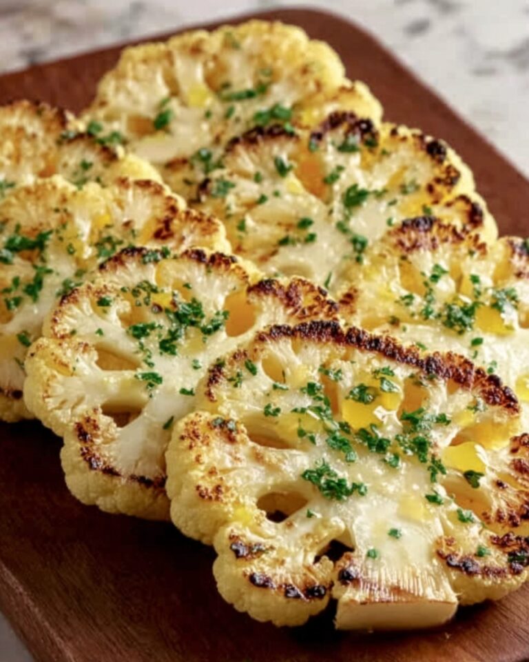 Cheesy Cauliflower Steaks Recipe