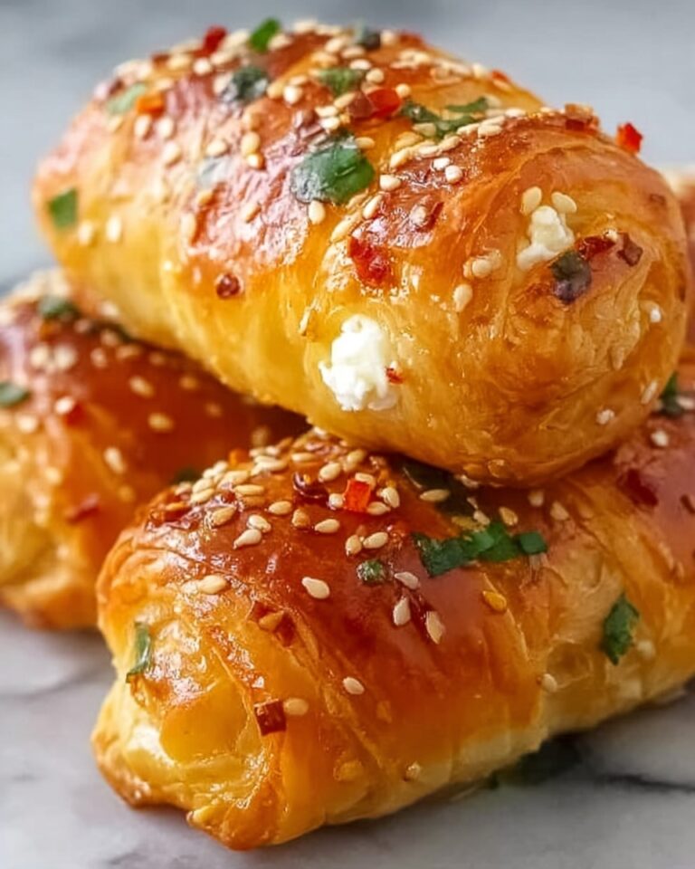 Oven Fried Feta Rolls with Chili Honey Recipe