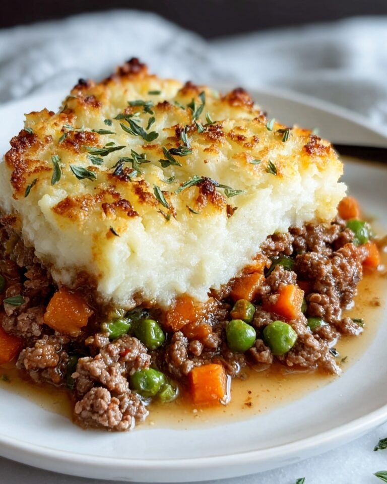 Classic Shepherd’s Pie with Lamb and Mashed Potatoes Recipe