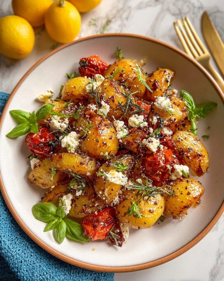 Baked Feta Potatoes: Crispy, Cheesy Perfection Recipe
