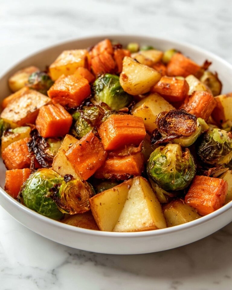 Maple Roasted Vegetables with Apples and Sweet Potatoes Recipe