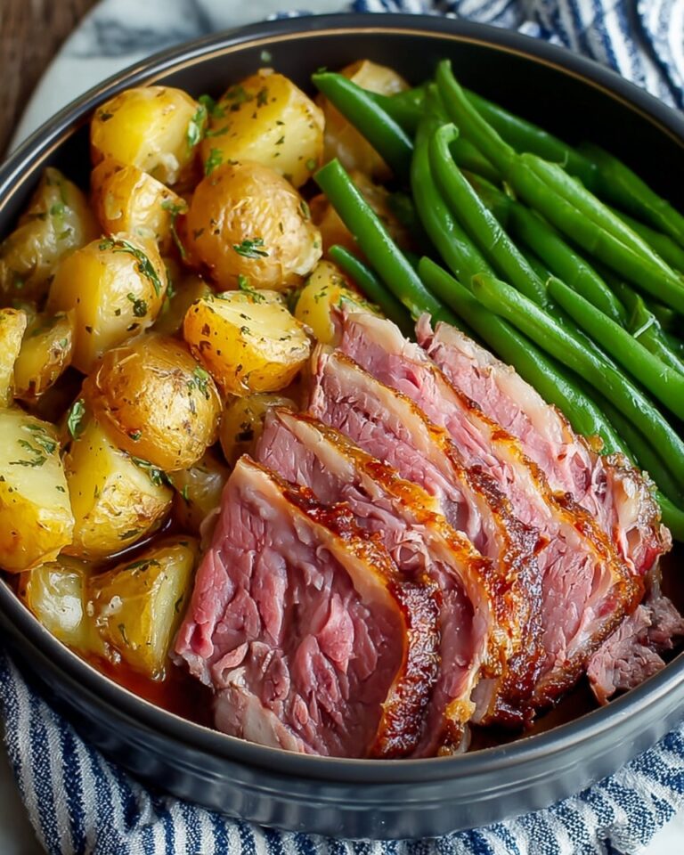 Crockpot Ham, Green Beans, and Potatoes Recipe