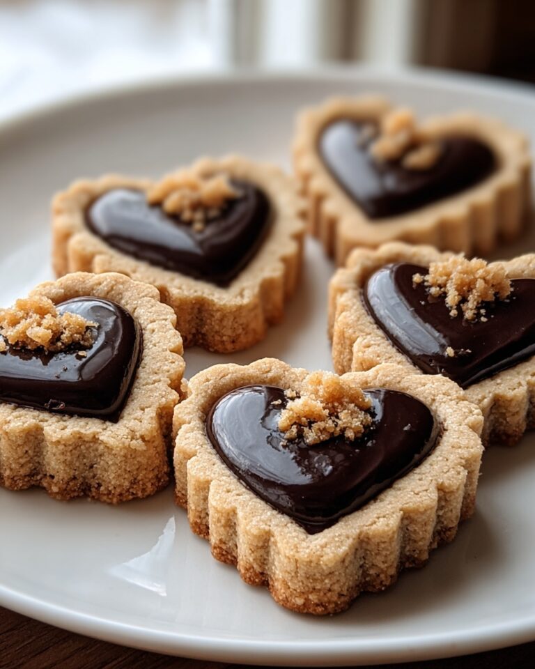 Heart Shaped Chocolate Thumbprint Cookies Recipe
