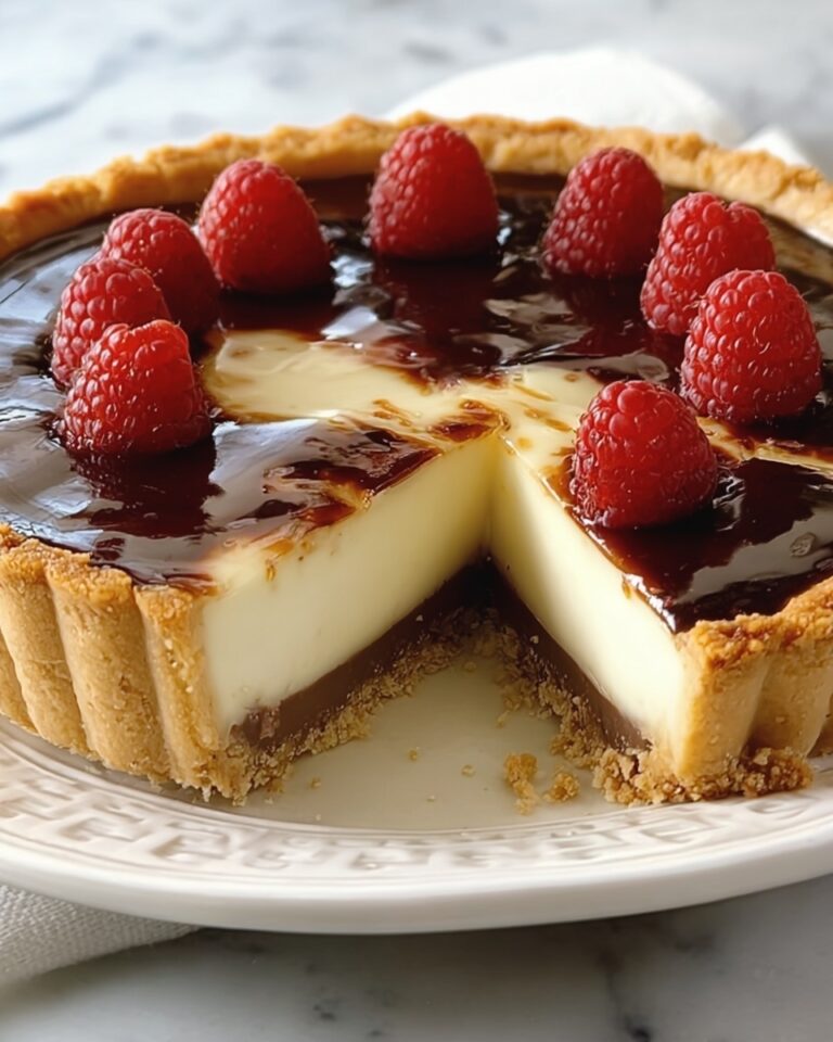 Cheesecake Tart with Berry and Chocolate Topping Recipe