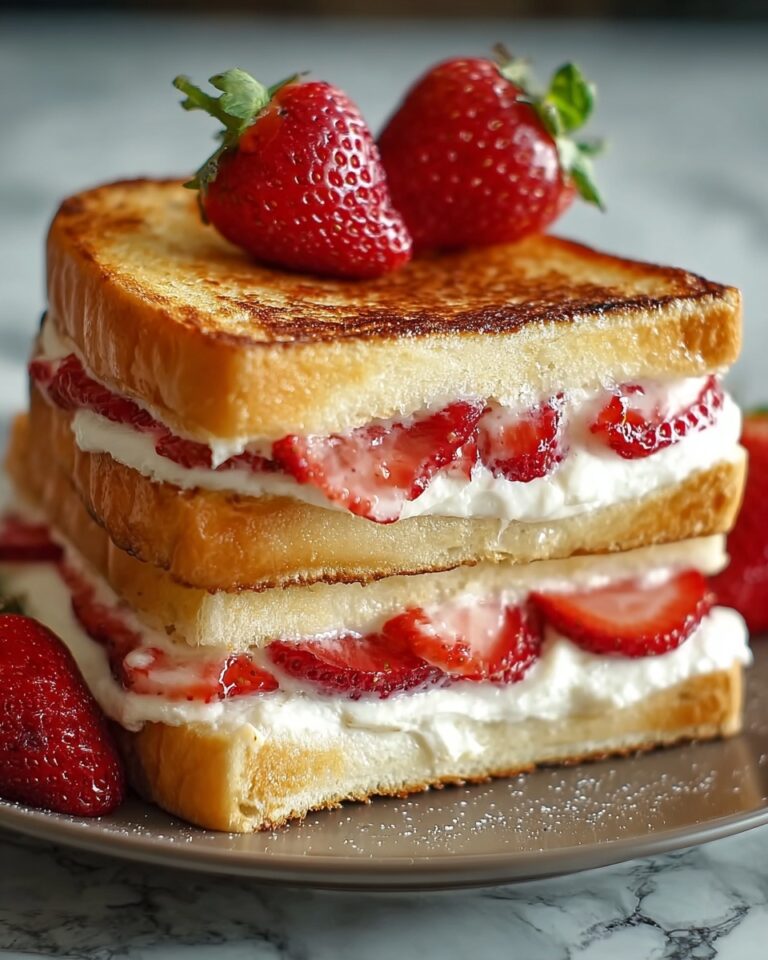 Fried Strawberry Cheesecake Sandwiches Recipe