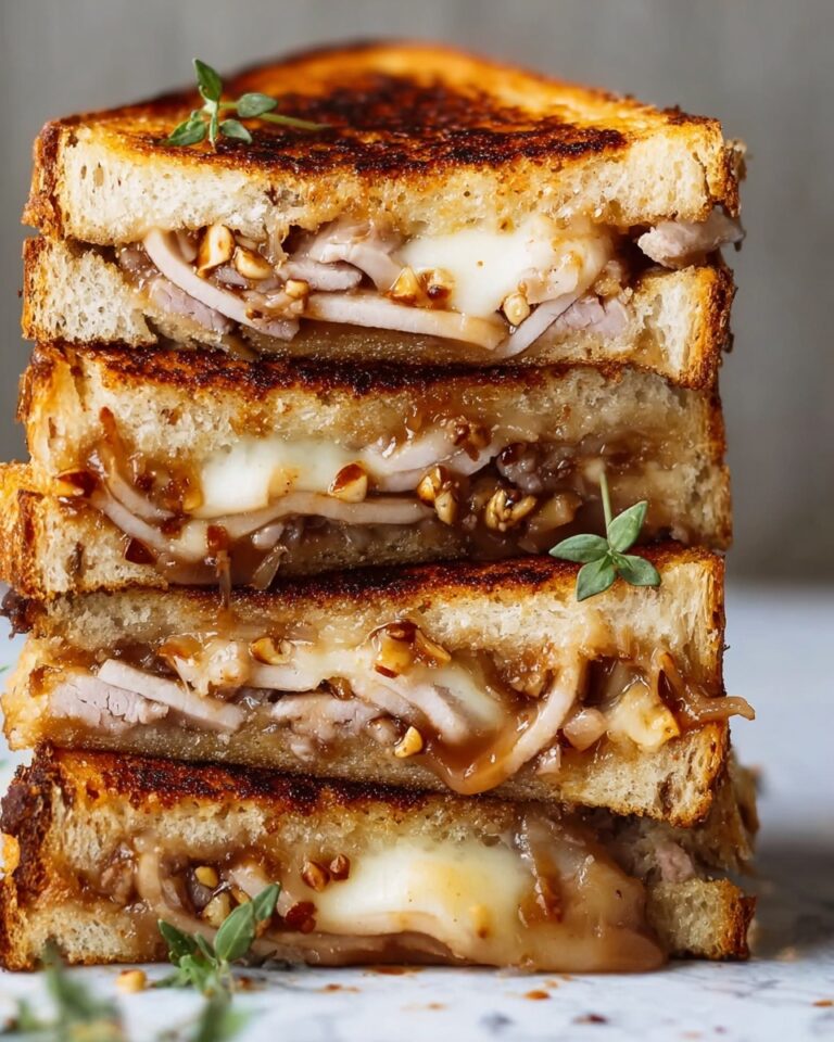 Gourmet Grilled Cheese with Ham, Brie, Apple & Dijon Recipe