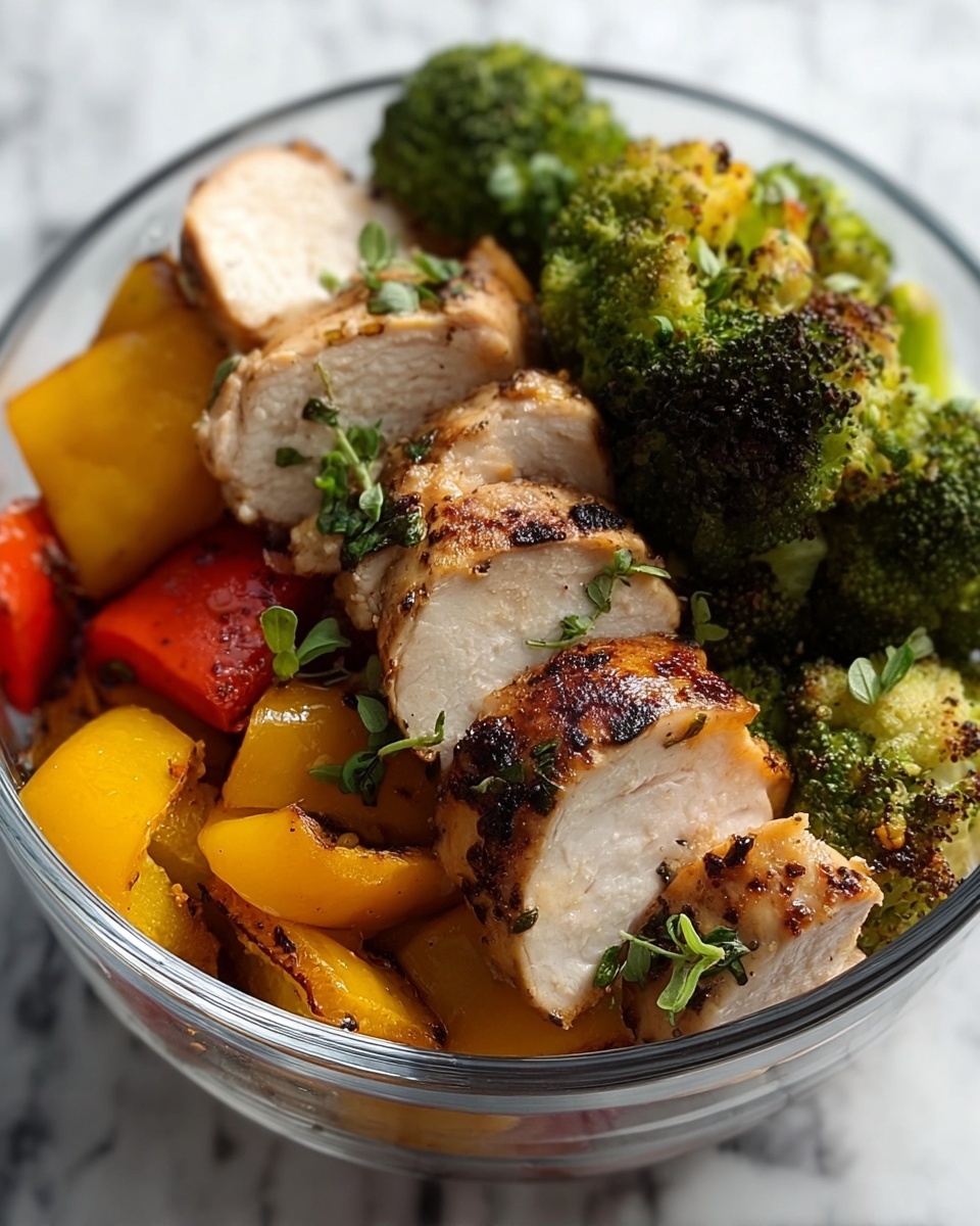 Grilled Chicken with Roasted Vegetable Bowl Recipe - Recipe Image