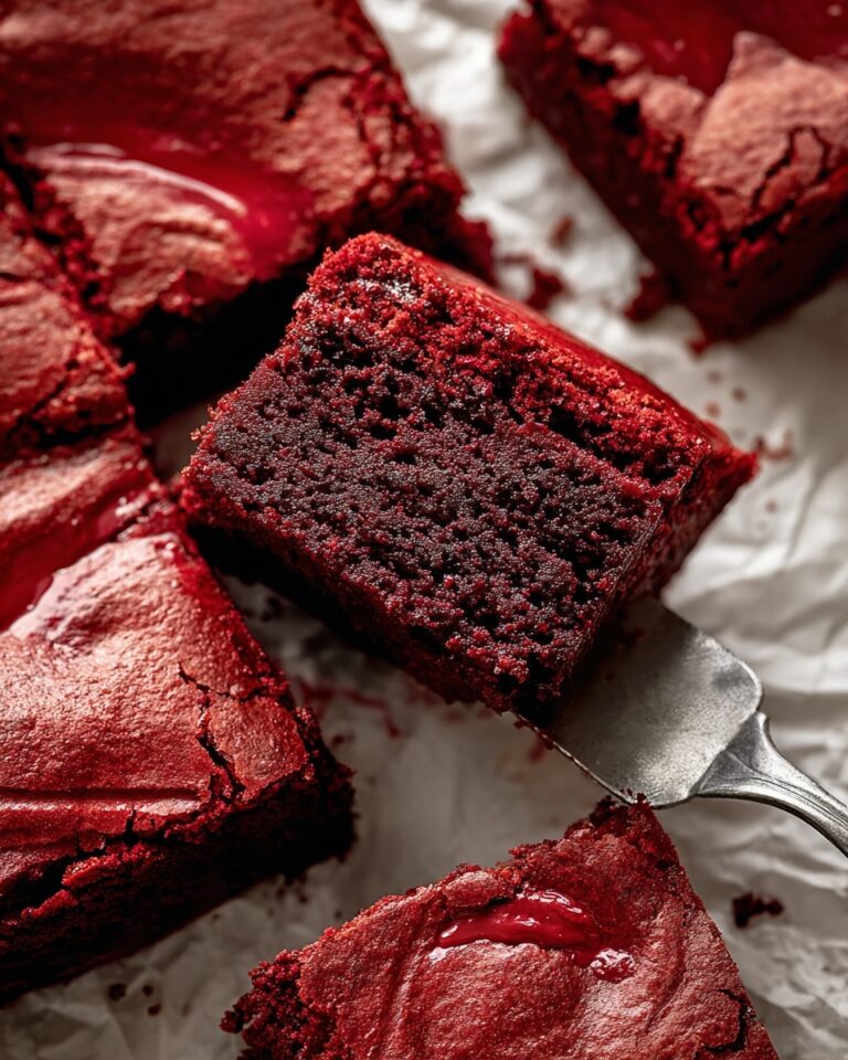 Red Velvet Cream Cheese Swirled Brownies Recipe