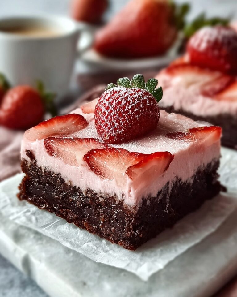 Strawberry Swirl Brownies Recipe