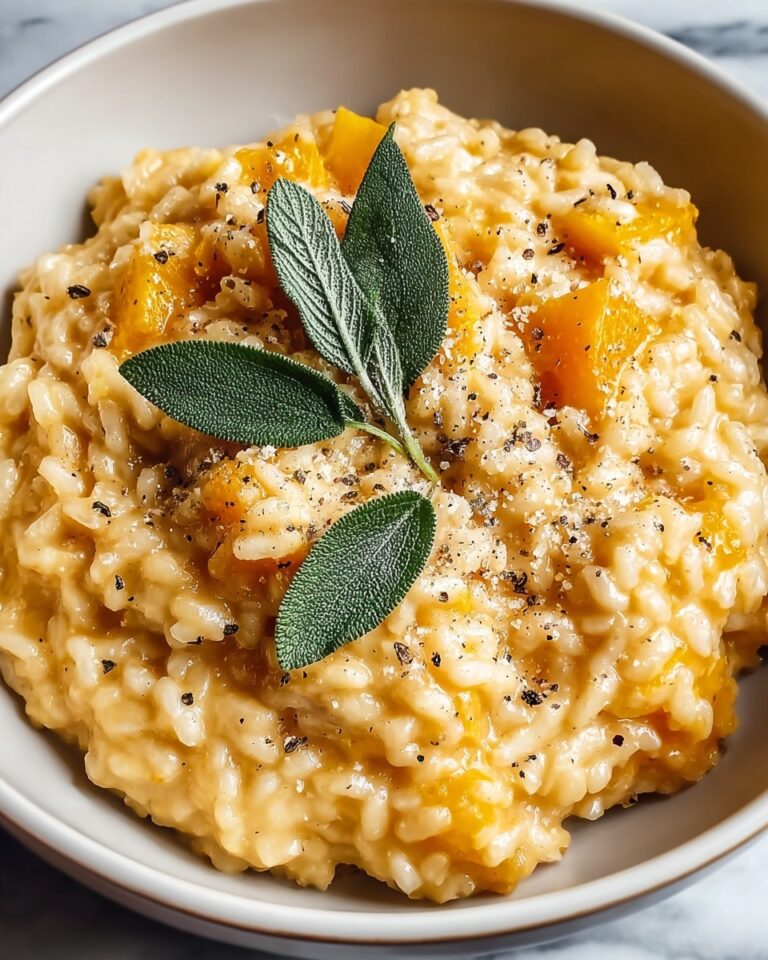 Pressure Cooker Butternut Squash Risotto With Frizzled Sage and Brown Butter Recipe