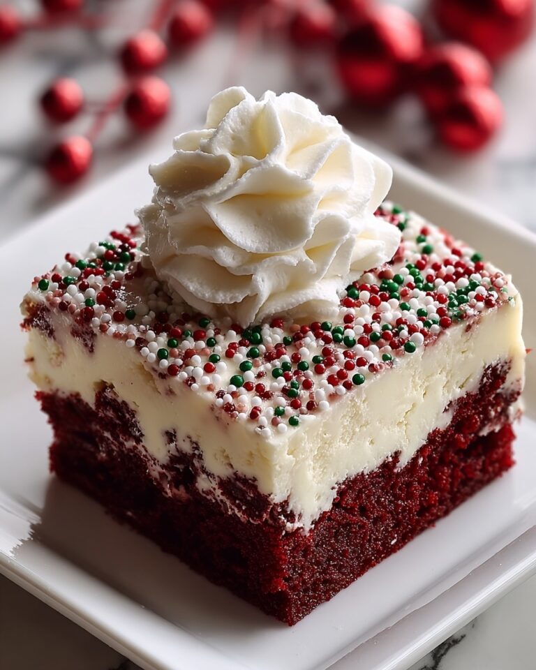 Christmas Red Velvet Poke Cake Recipe