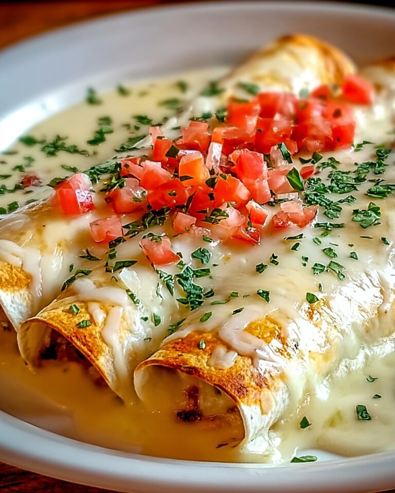 Chicken Enchiladas with Creamy Sour Cream White Sauce Recipe