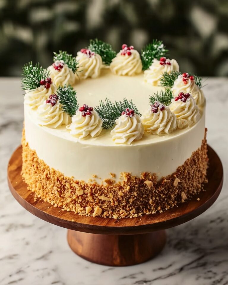 Christmas Spice Cake with Eggnog Buttercream Recipe