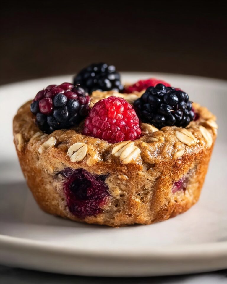 Healthy Berry Oatmeal Protein Muffins Recipe