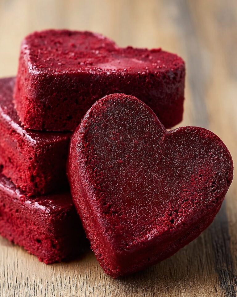 Red Velvet Brownie Hearts Recipe