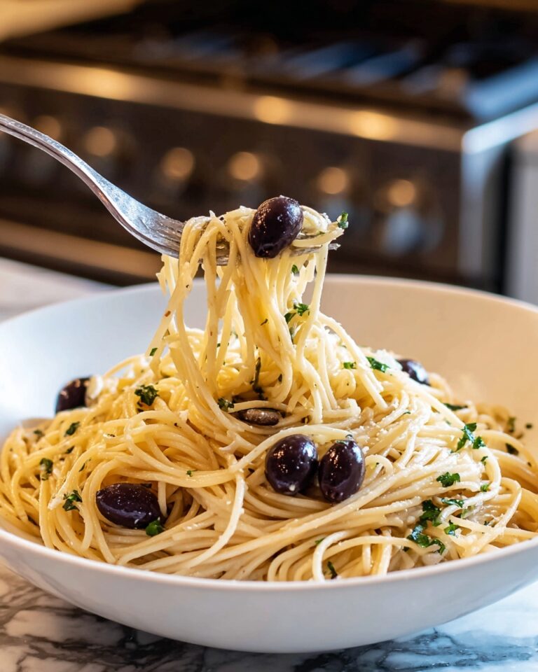 Pasta with Olives, Cherry Tomatoes, and Fresh Basil Recipe