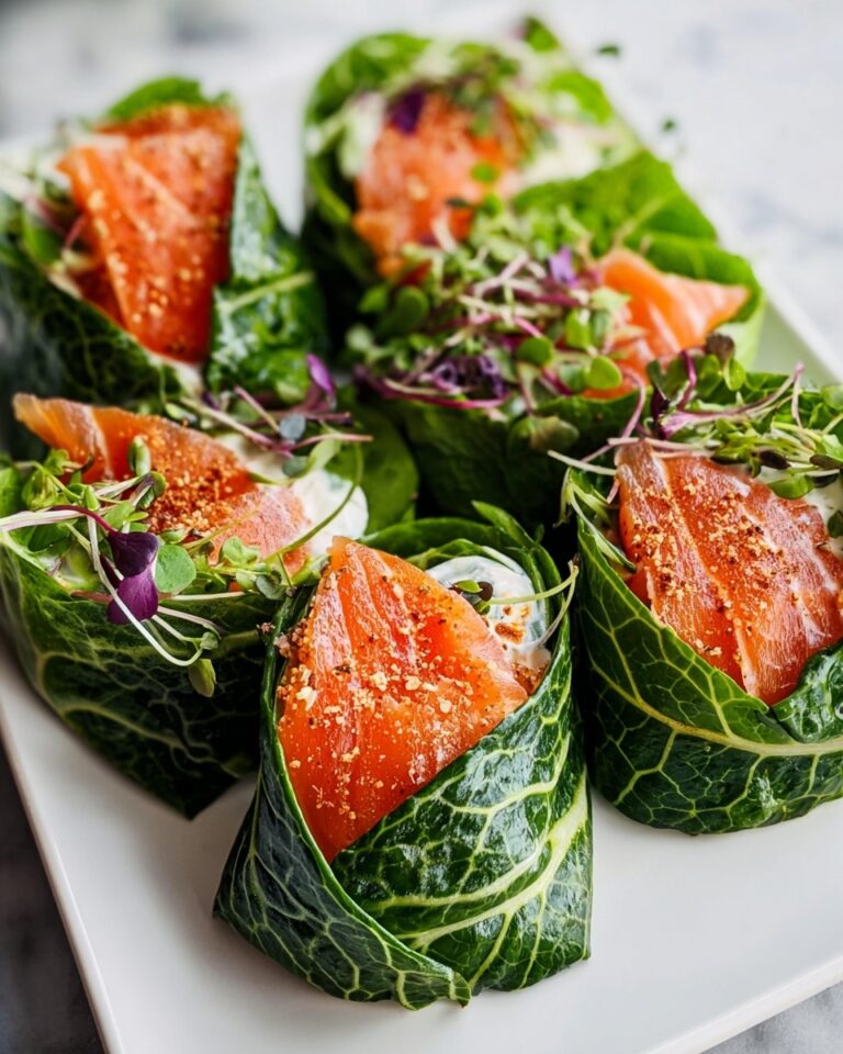 Smoky Salmon Caesar Lettuce Wraps Recipe