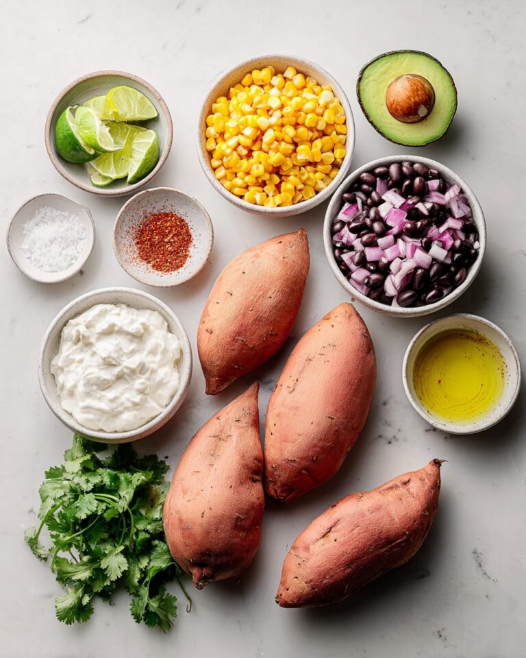 Stuffed Sweet Potatoes with Black Beans, Corn, and Avocado Recipe
