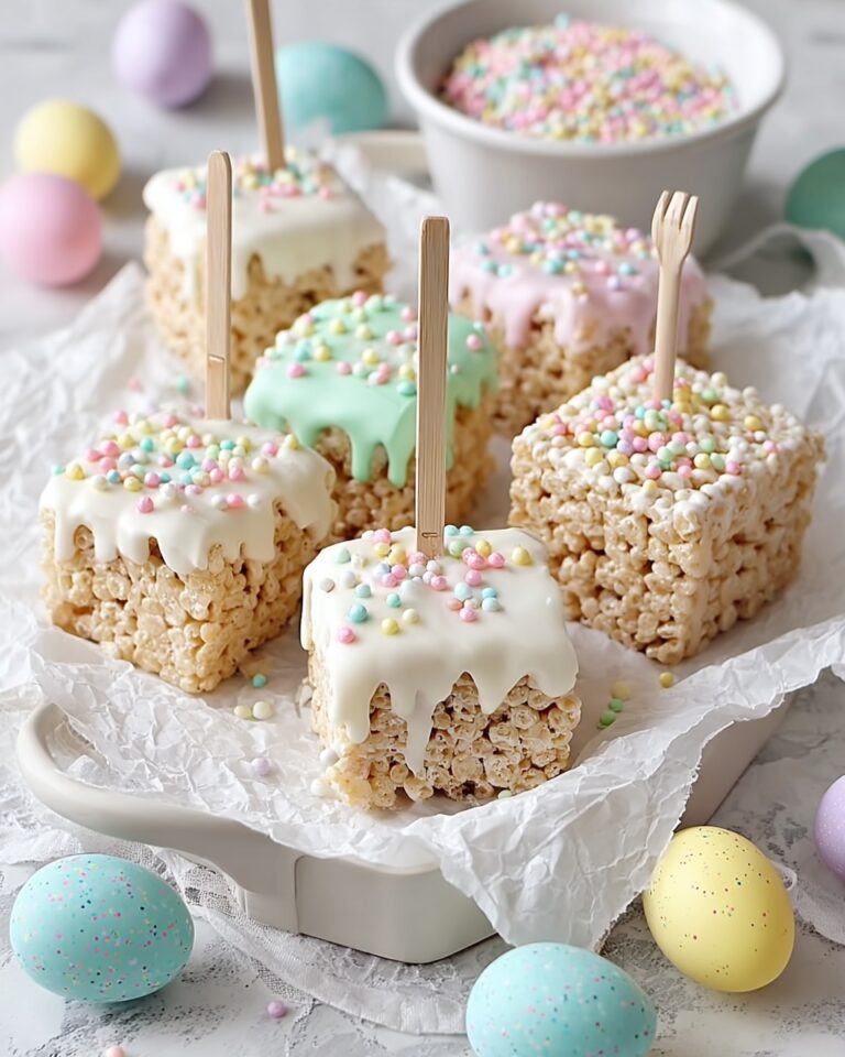 Chocolate-Dipped Easter Rice Krispie Treats Recipe