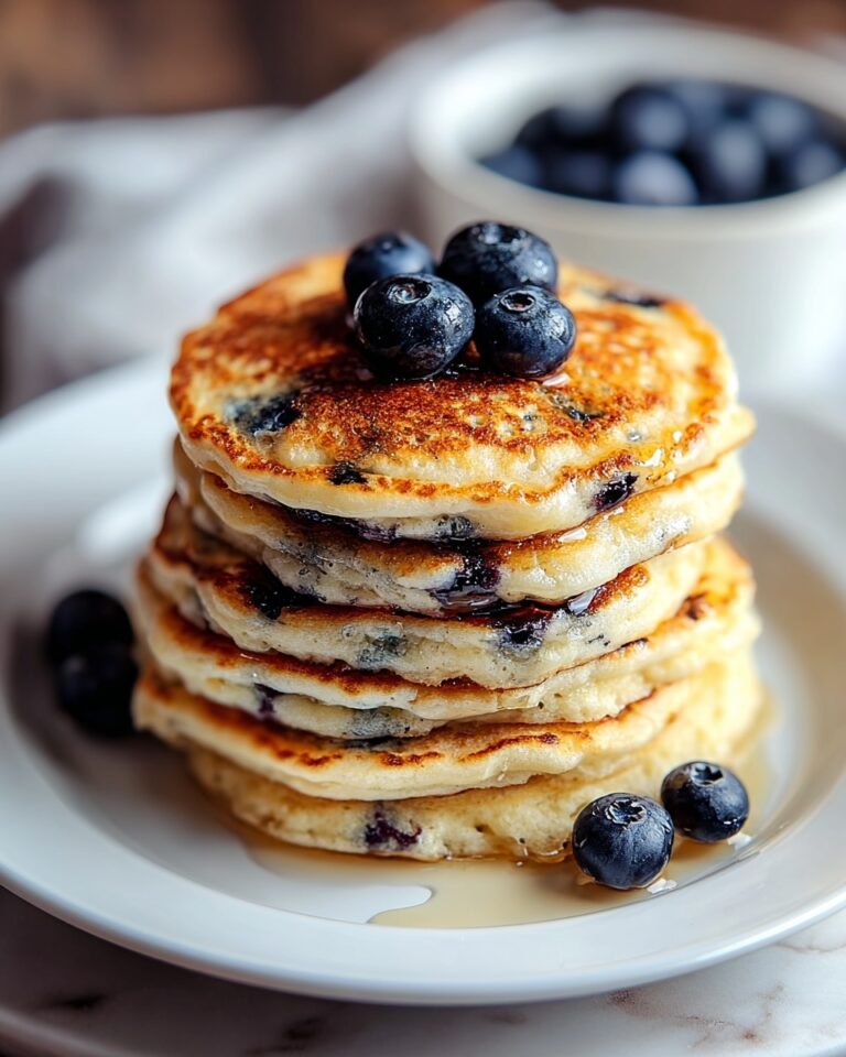 Greek Yogurt Pancakes with Blueberries Recipe