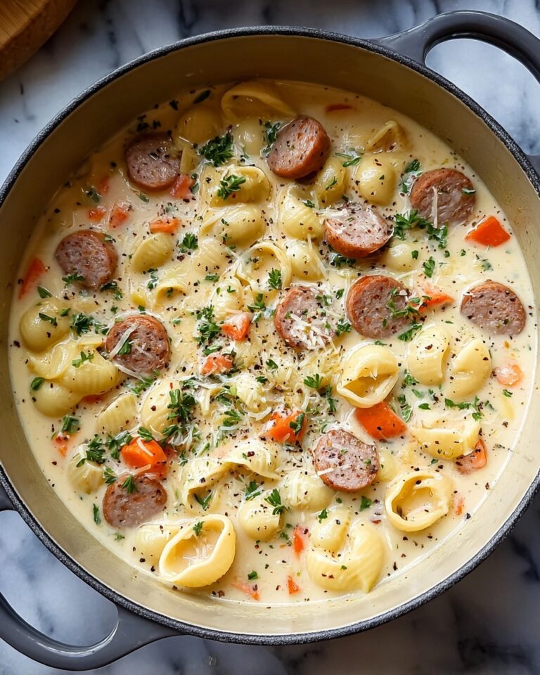 Creamy Parmesan Italian Sausage Ditalini Soup Recipe
