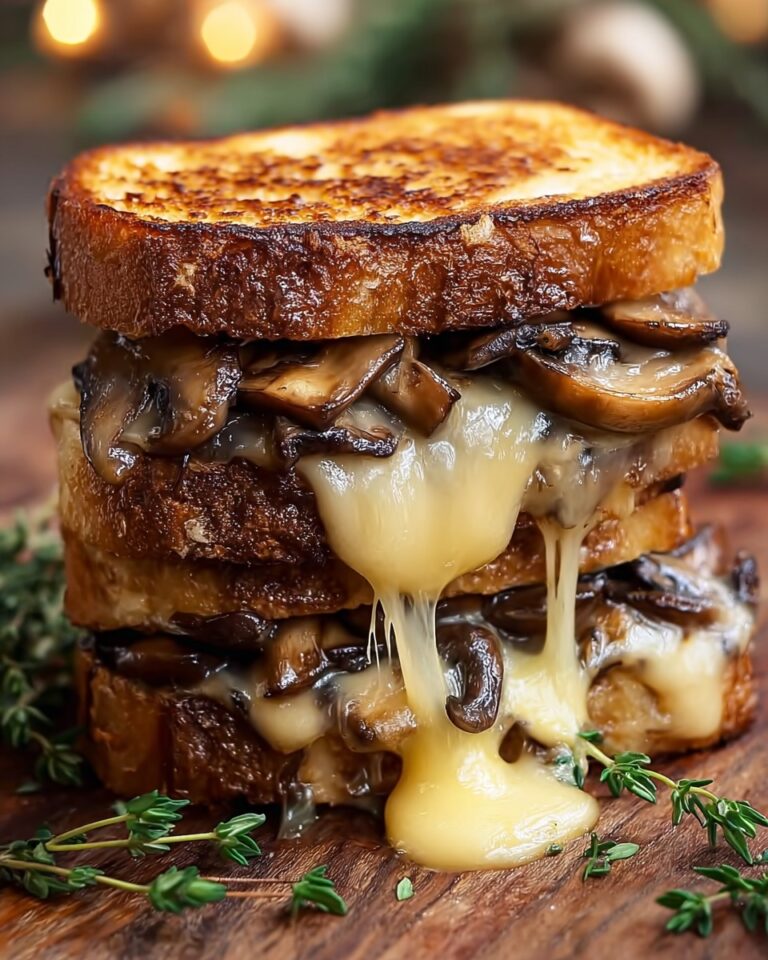 Grilled Cheese with Gouda, Roasted Mushrooms, and Onions Recipe
