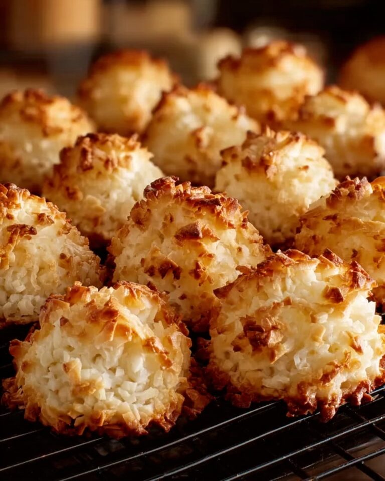 Coconut Macaroons with Chocolate Drizzle Recipe