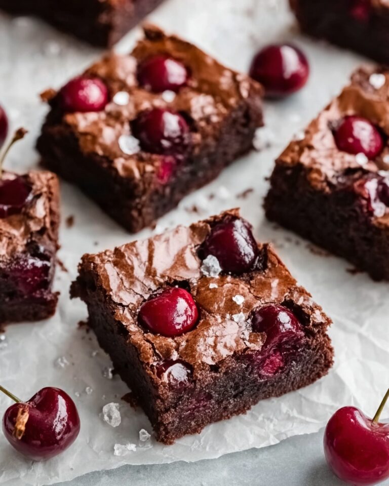 Roasted Chocolate Cherry Brownies Recipe