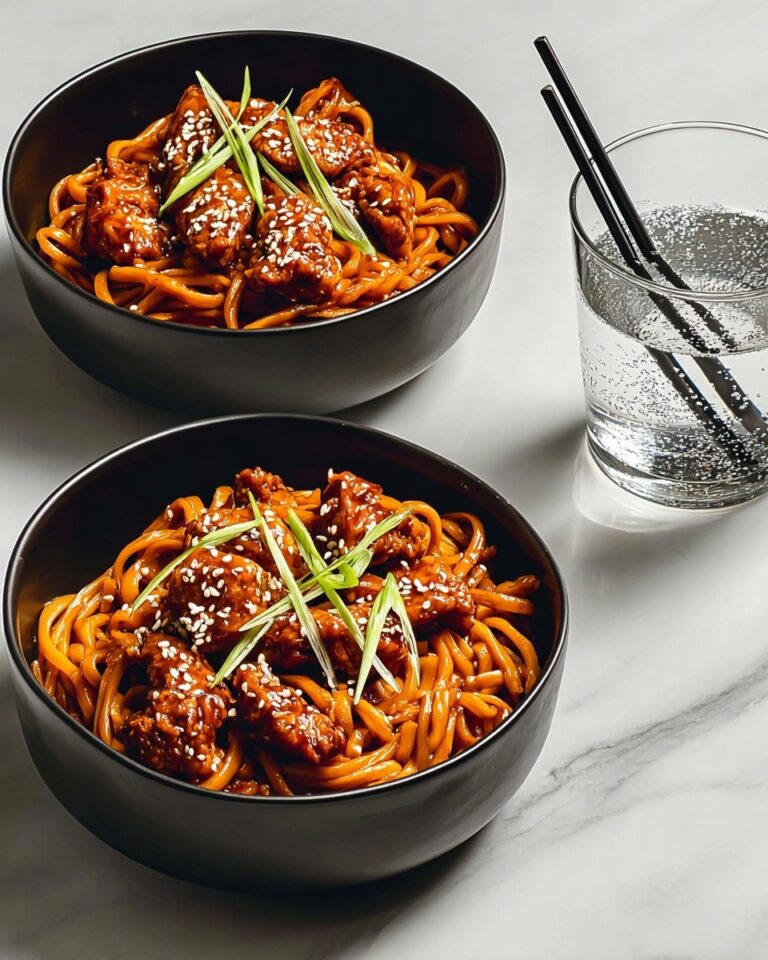 Slow Cooker Honey Garlic Chicken Noodles Recipe