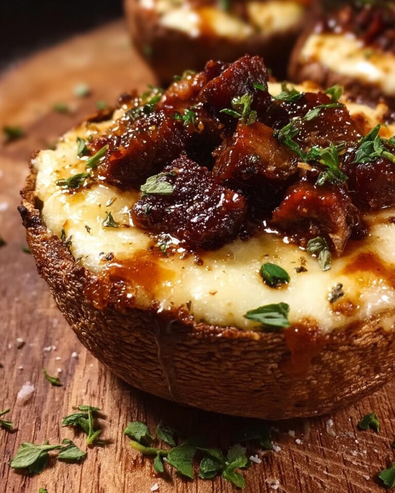Deep-Fried Mashed Potato Cups Filled with BBQ Beef and Cheese Recipe
