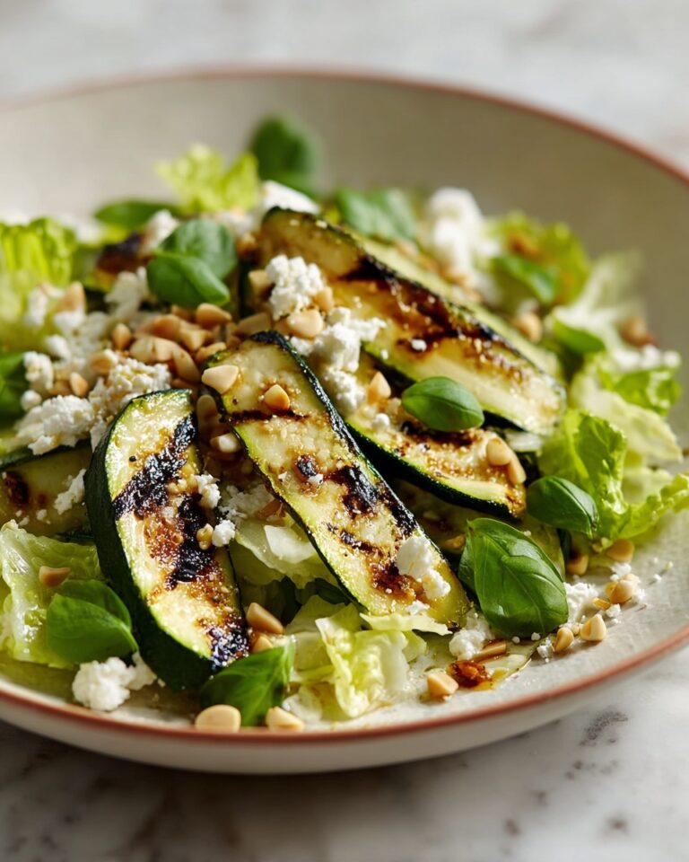 Little Gem, Griddled Courgette & Feta Shake-Up Salad Recipe