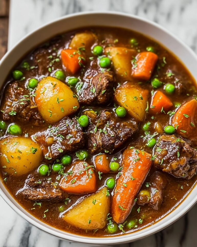 Hearty Beef Stew with Vegetables and Red Wine Recipe