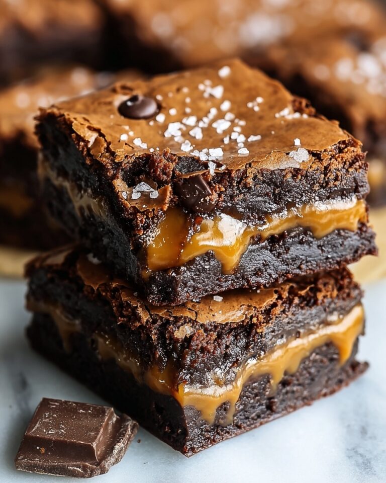 Caramel Chocolate Chunk Brownies Recipe