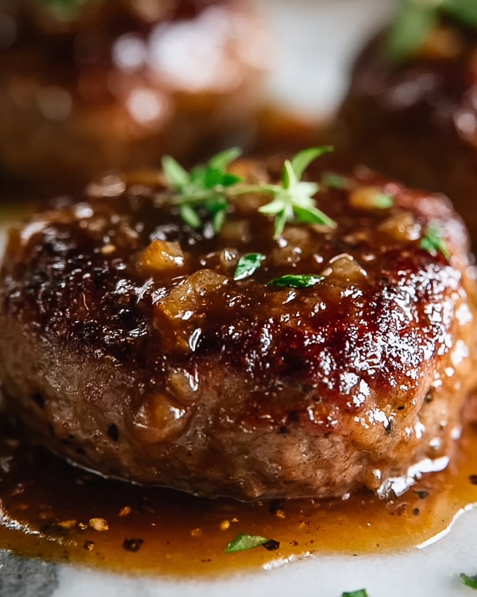 Salisbury Steak with Rich Mushroom Gravy Recipe - Recipe Image