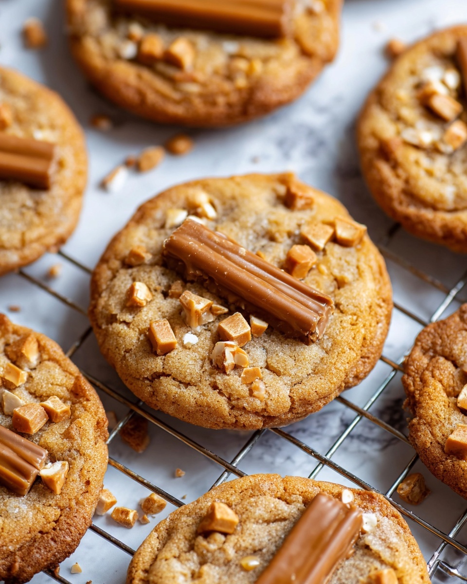 Thick and Chewy Peanut Butter Butterfinger Cookies Recipe - Recipe Image