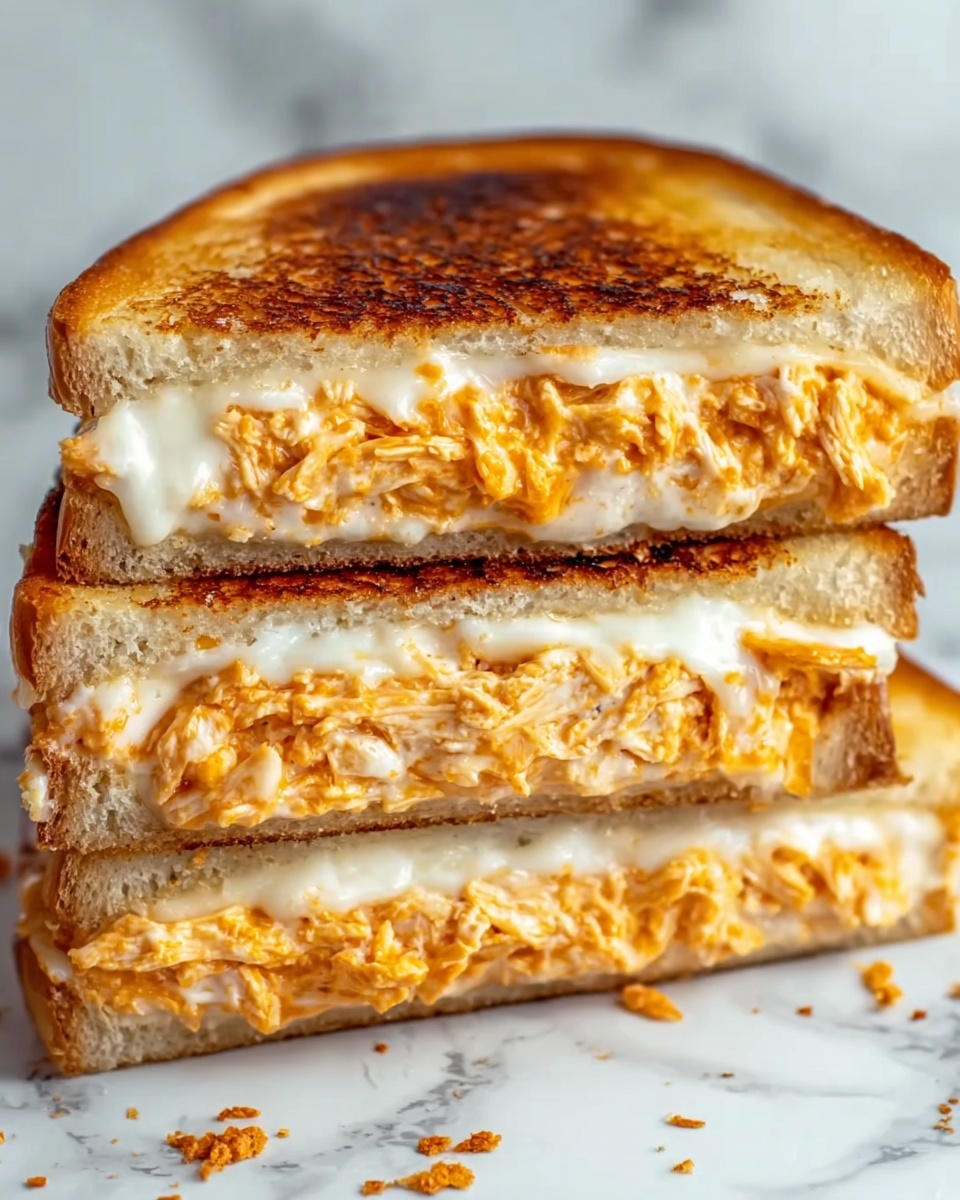 Buffalo Chicken Grilled Cheese Sandwich Recipe - Recipe Image