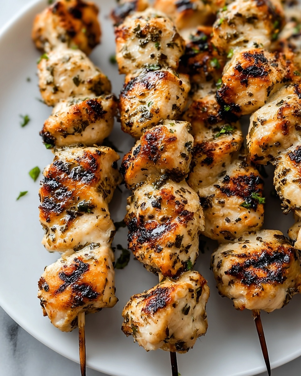 Garlic Parmesan Chicken Kebabs Recipe - Recipe Image