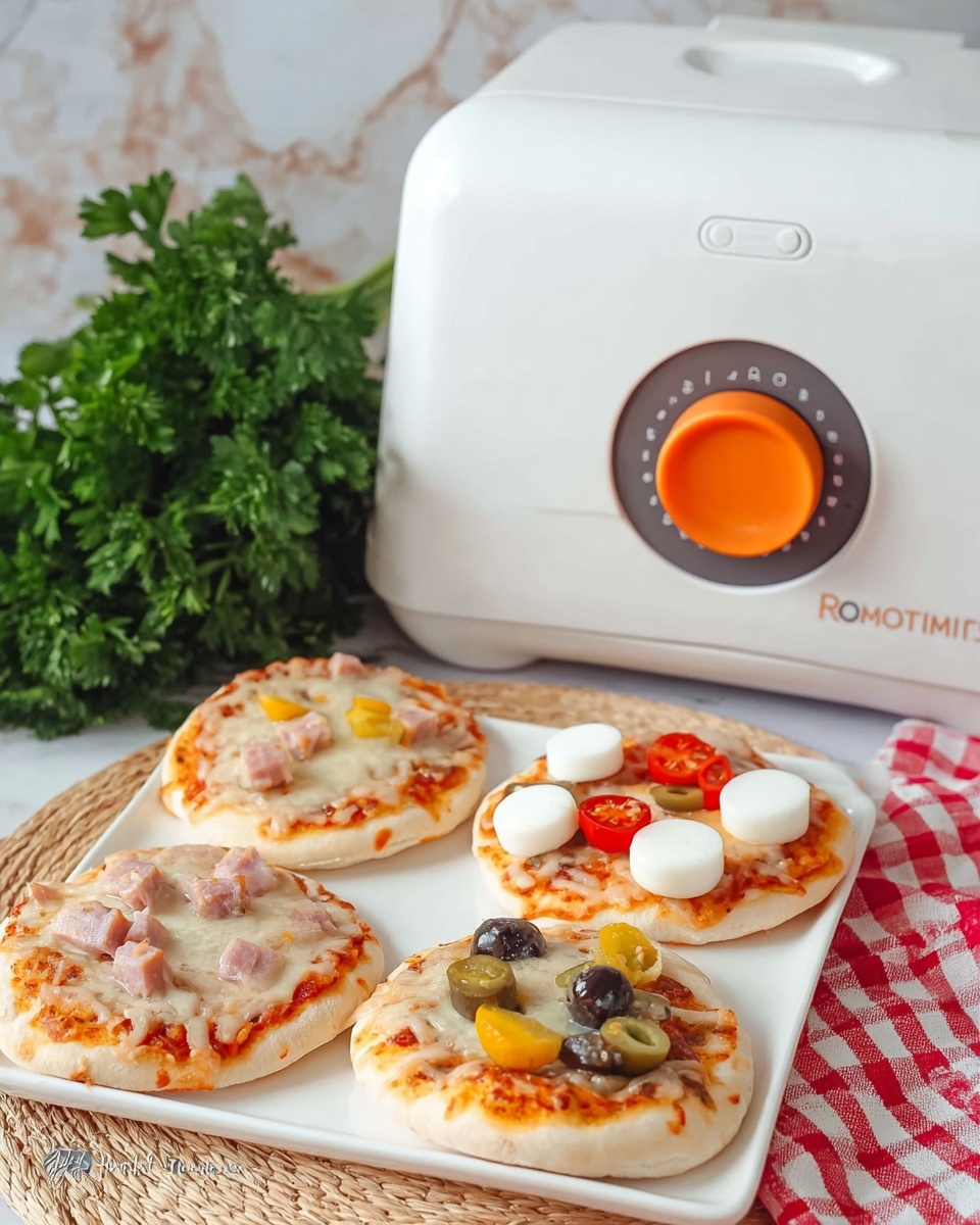 Homemade Flatbread Pizzas with Rotimatic Recipe - Recipe Image