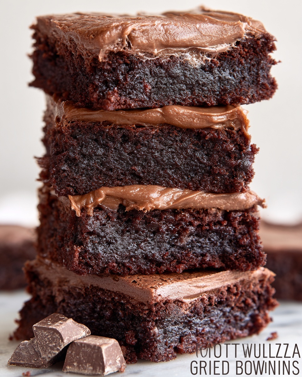 Homemade Chocolate Fudge Brownies Recipe - Recipe Image