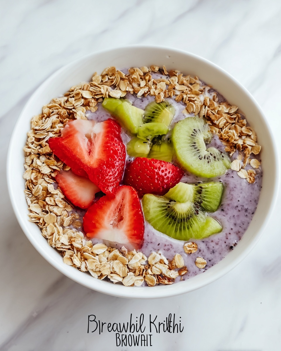 Very Berry Kiwi Smoothie Bowl Recipe - Recipe Image