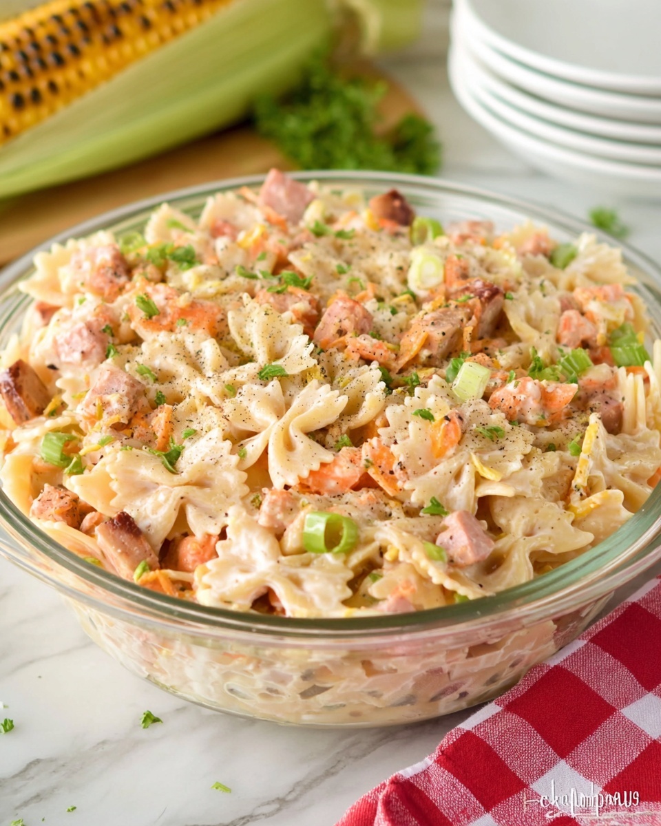 BBQ Chicken Pasta Salad Recipe - Recipe Image