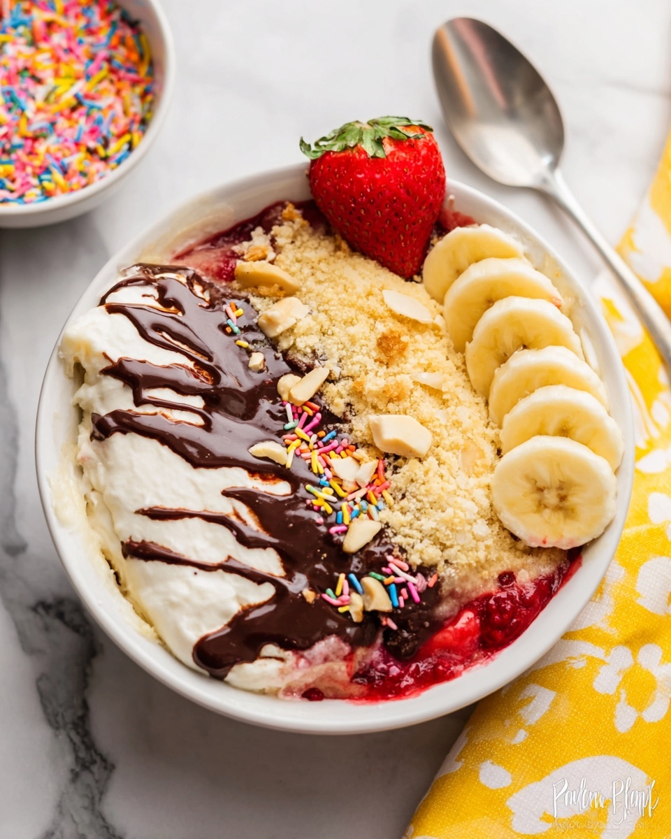 Banana Split Dump Cake Recipe - Recipe Image