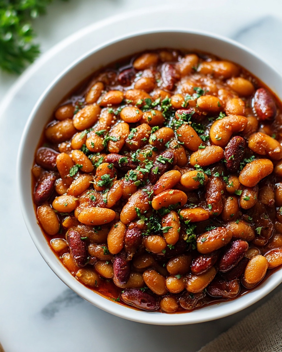 Easy Oven-Baked Beans for a Flavor-Packed Family Favorite Recipe - Recipe Image