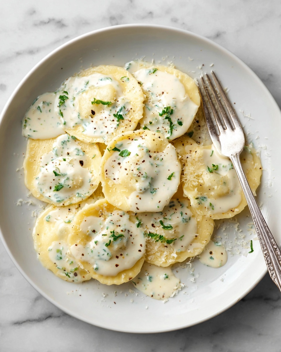 White Wine Cream Sauce for Ravioli Recipe - Recipe Image