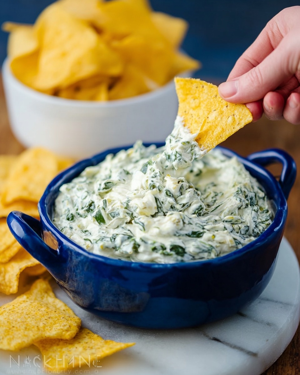 Skinny Spinach and Artichoke Dip Recipe - Recipe Image