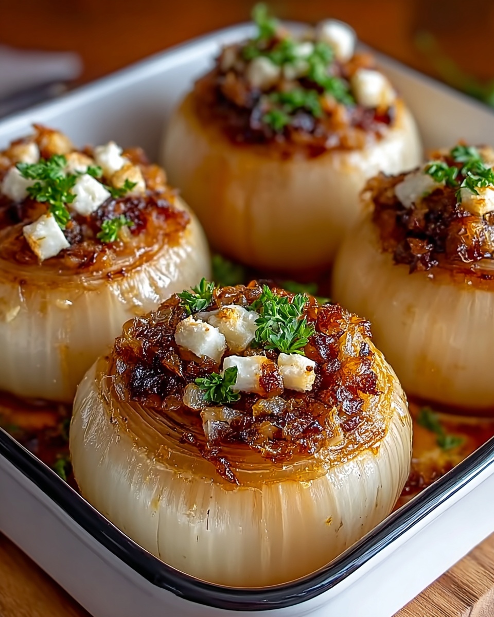 Greek Stuffed Onions – A Hearty, Flavorful Mediterranean Classic Recipe - Recipe Image