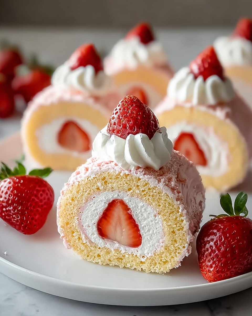 Strawberry Shortcake Sushi Roll Recipe - Recipe Image